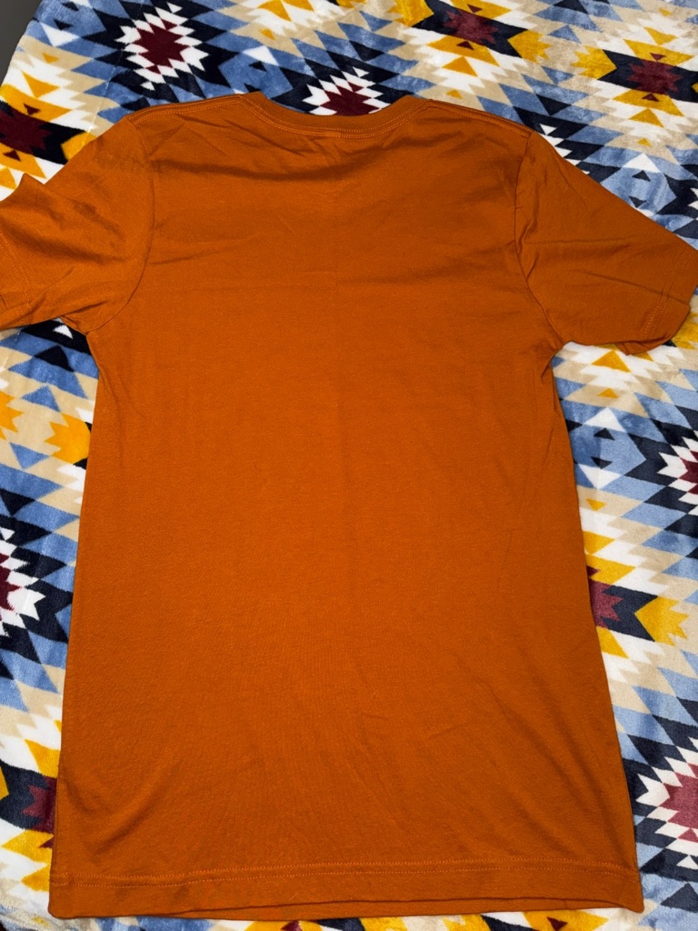 Women's Rust Orange Floral Rodeo Graphic Tee - Casual Short Sleeve NWOT - Picture 4 of 4